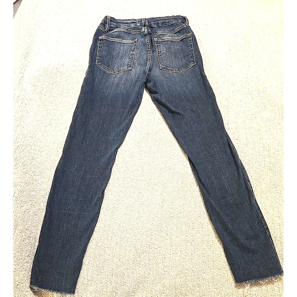 Good American Women's 4/27 Dark Wash Good Legs Stretch Denim Jeans - Picture 10 of 13